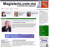 Tablet Screenshot of magisterio.com.mx